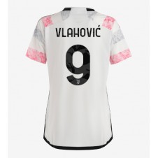 Juventus Dusan Vlahovic #9 Bortatröja Dam 2023-24 Korta ärmar